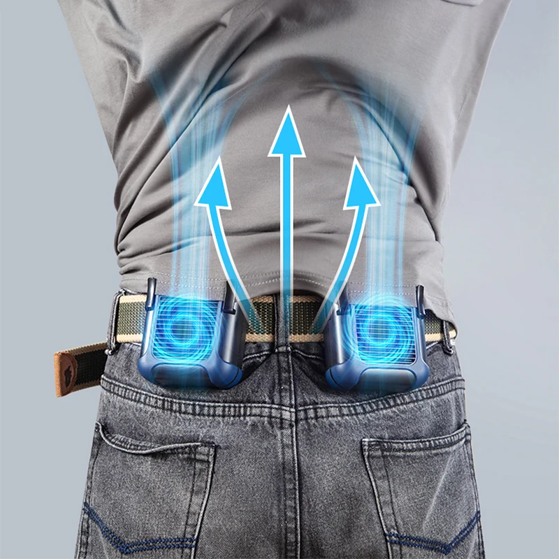 2023 портативный маленький 4000 мАч Usb мини шнурок подвесной шейный охлаждающий вентилятор с внешним аккумулятором