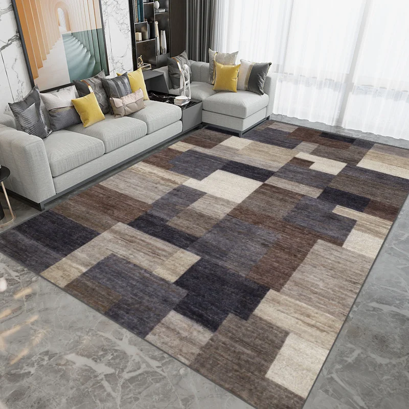 Modern 3d floor Nordic large area geometric rug living room carpet custom design printed luxury large rug carpet