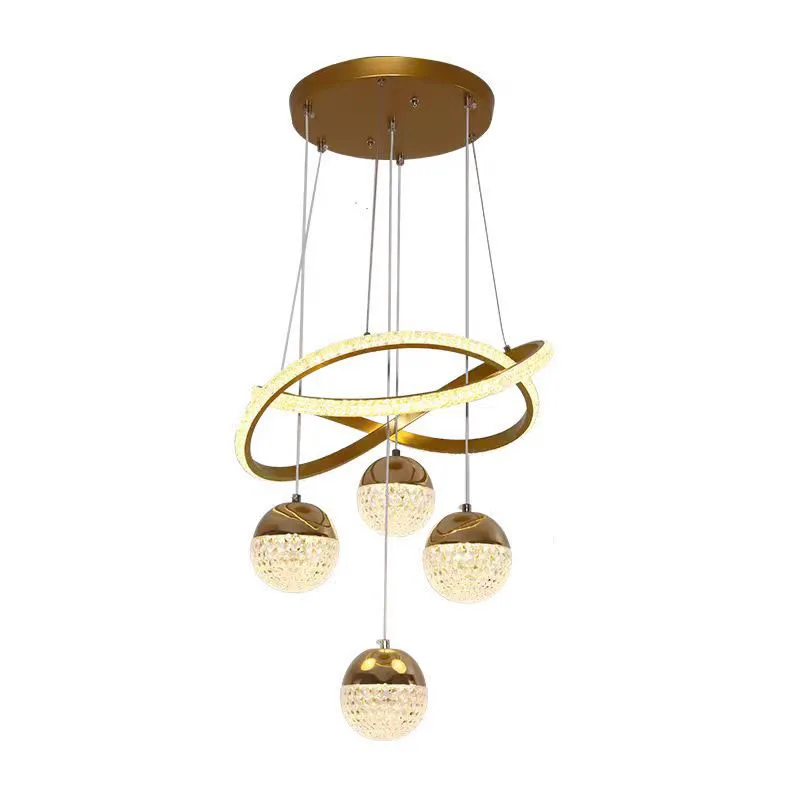 Modern aluminum LED Living Room Hotel Circle Pendant Lighting  Chandelier pendant lamp