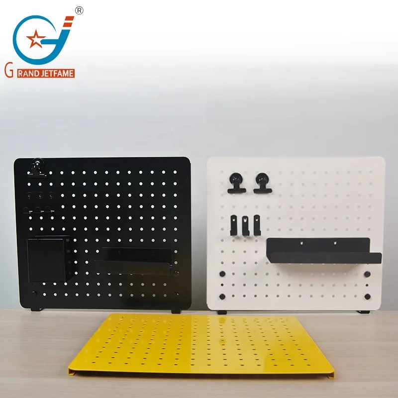 Metal Table Top Hole Orifice Plate Shelf Storage Rack,Computer Desk Rack