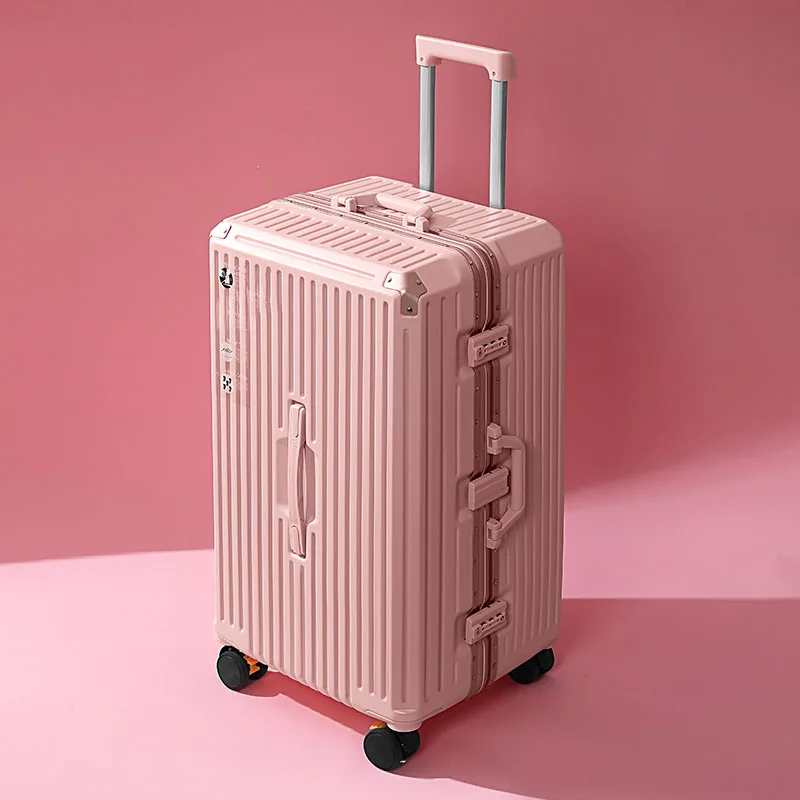 2024 New Design Travel Carry On Luggage suitcase Silent Spinner Wheels Scratch Resistant Texture Lightweight PC TSA Lock Large