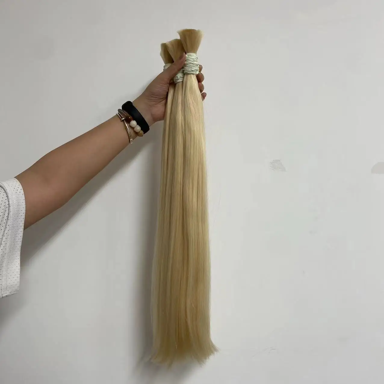 Двойные пучки натуральных волос выровненные кутикулы #613 светлые прямые натуральные волосы Cabelo