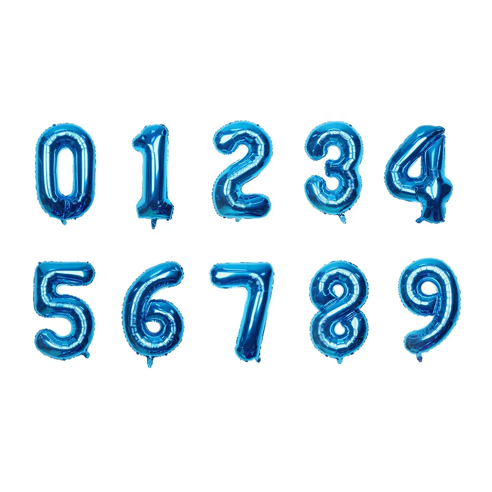 Hot Selling Balloons Wholesale 40 Inch 0-9 Large Number Various Colors Foil Number Balloons Party Decoration Supplies balloons