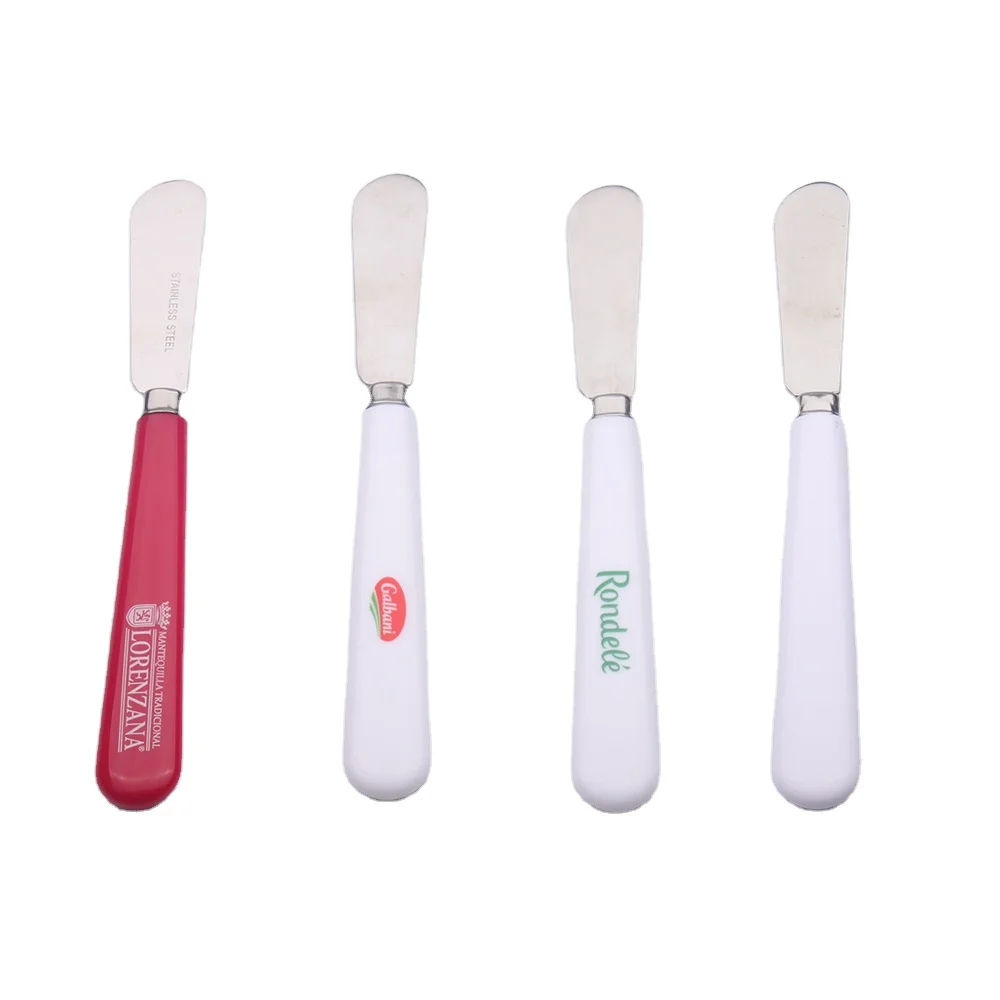 Детское масло, оптовая продажа, вилка, пластиковая ручка, нож для сыра