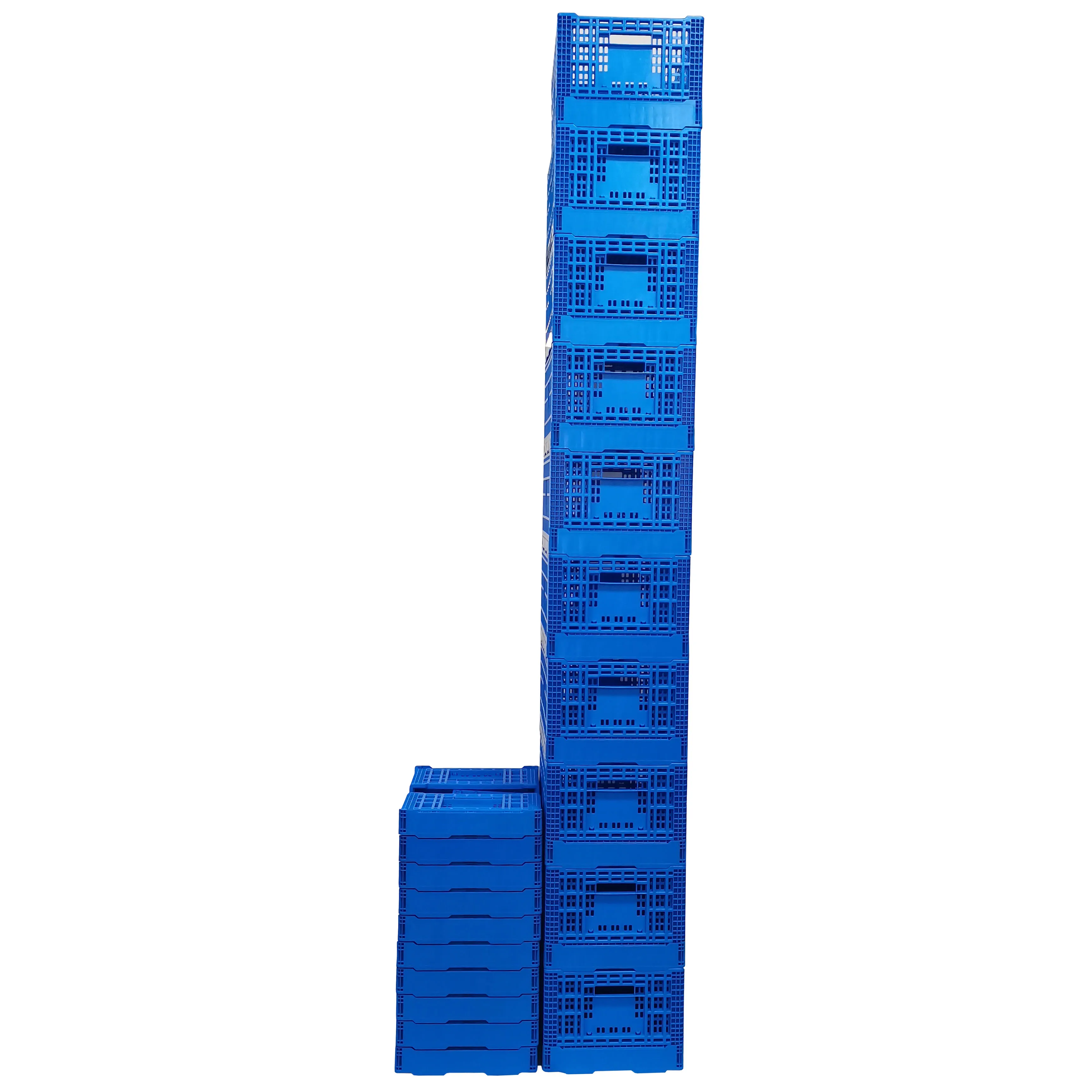 Warehouse Use Plastic Vegetable Storage Turnover Crate  Plastic  Stack and Nest Vented Mesh Plastic Moving Crates for Fruit