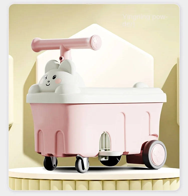 New baby scooter four wheels can sit human boy and girl baby sliding trolley storage box yo-yo scooter sliding scooter