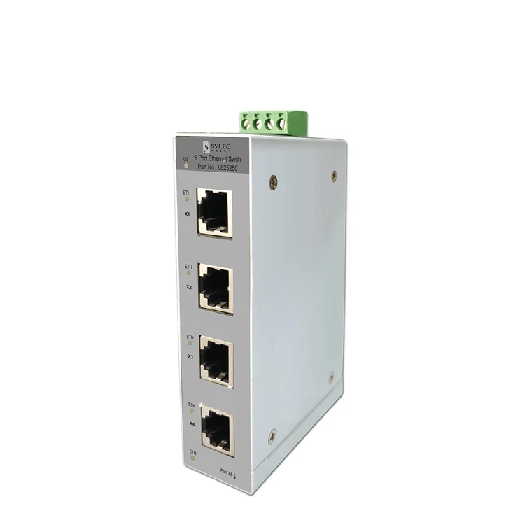 Коммутаторы SVLEC industrial Ethernet 5 портов с POE