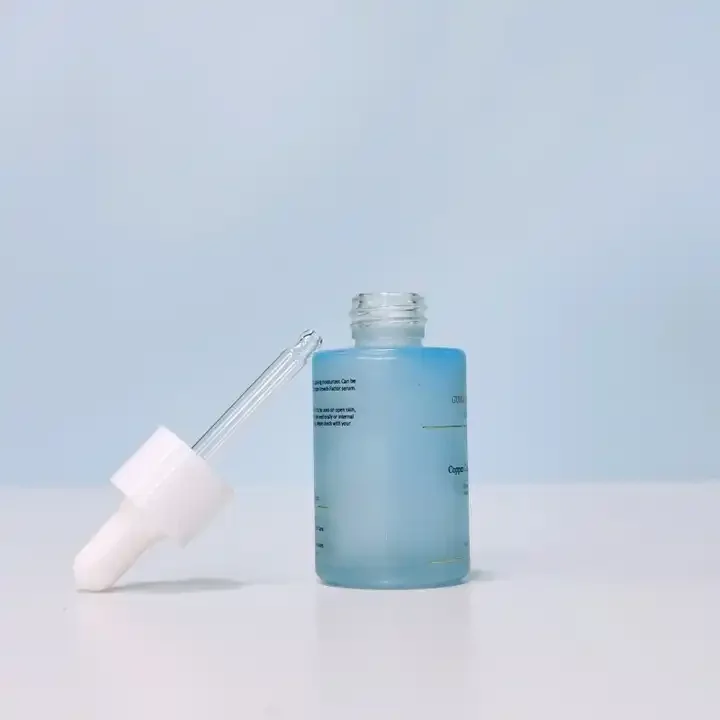 Great 100ml Amber Essential Oil Pipette Golden Dropper Head Glass Bottles For Skincare Essence Packing