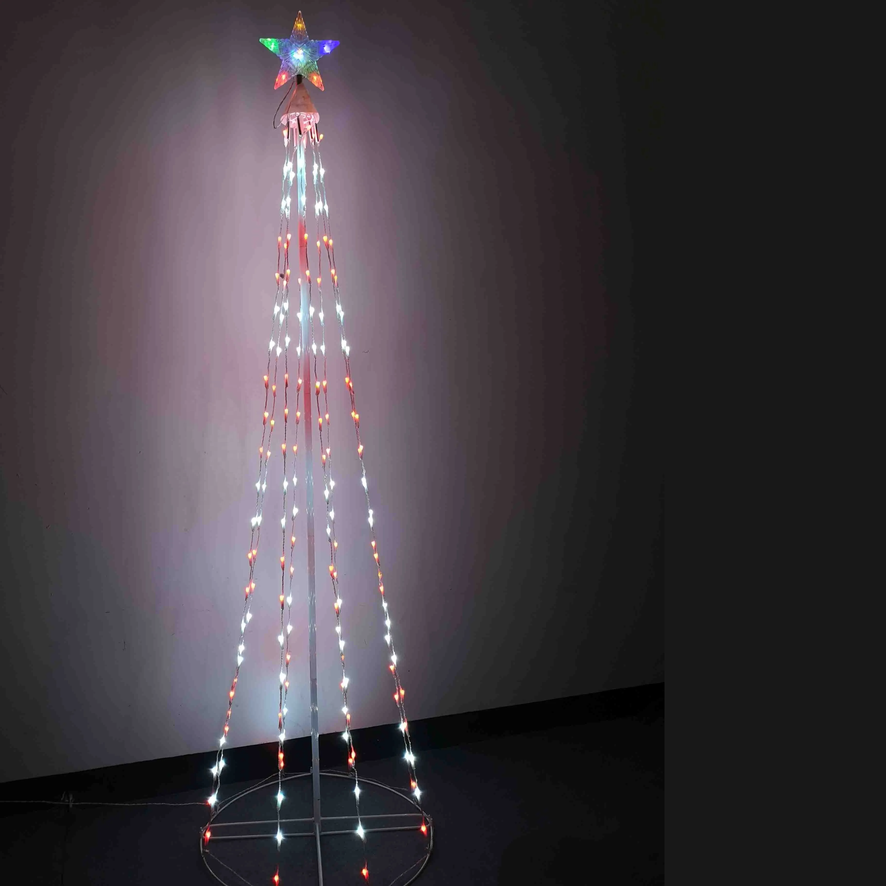 Smart LED Christmas Tree Lights Transformer Cone Tower Shape Multi Color Changeable Christmas tree light  For Holiday Celebrate