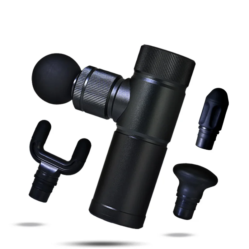 
Massage Gun Dropshipping Pistolet Masajes 30 Speed 4 Heads Massageador Masajeador Facial for Athletes Lcd Electric Massager 2021 