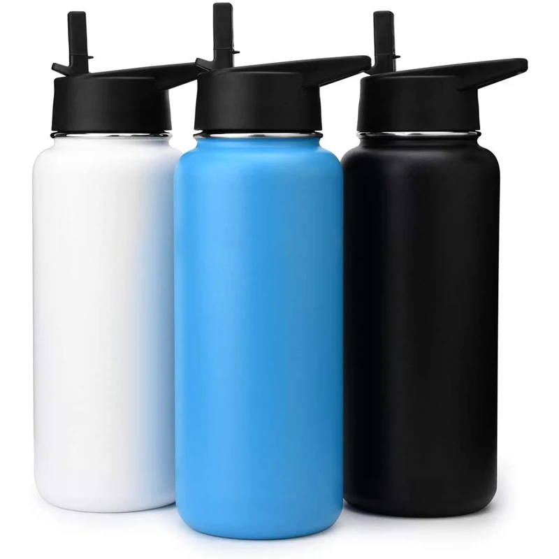 PURPLESEVEN Factory Wholesale 32 oz Double Wall Vacuum Insulated Stainless Steel Sport Thermos Water Flasks Sports Water Bottle