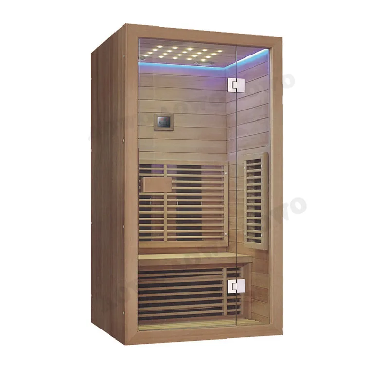 Solid Wood Steam Sauna Infrared Hemlock Wooden Frame Traditional Sauna Stone Indoor and Outdoor Commercial Sauna