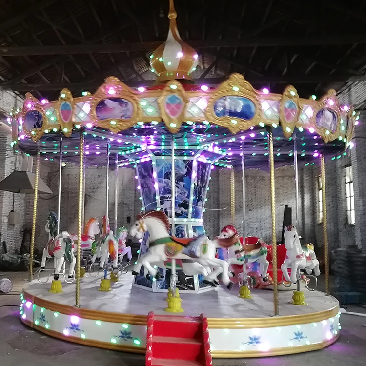 antique park carousel horse adult amusement ride for sale