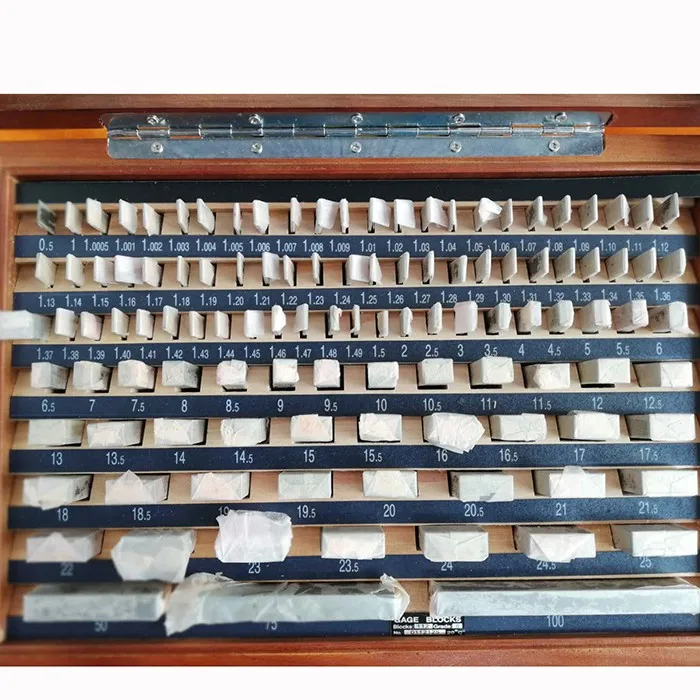 Gauge Block Set 83PCS 87PCS 103PCS 112PCS 122PCS Micrometer Block High Precision Tungsten Carbide Gauge Block