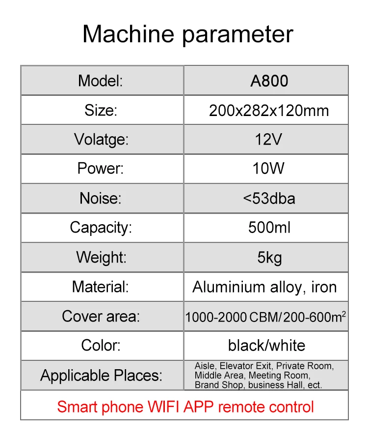 Security appliances scent oil machine for hotel air freshener dispenser essential oil diffuser scent air device