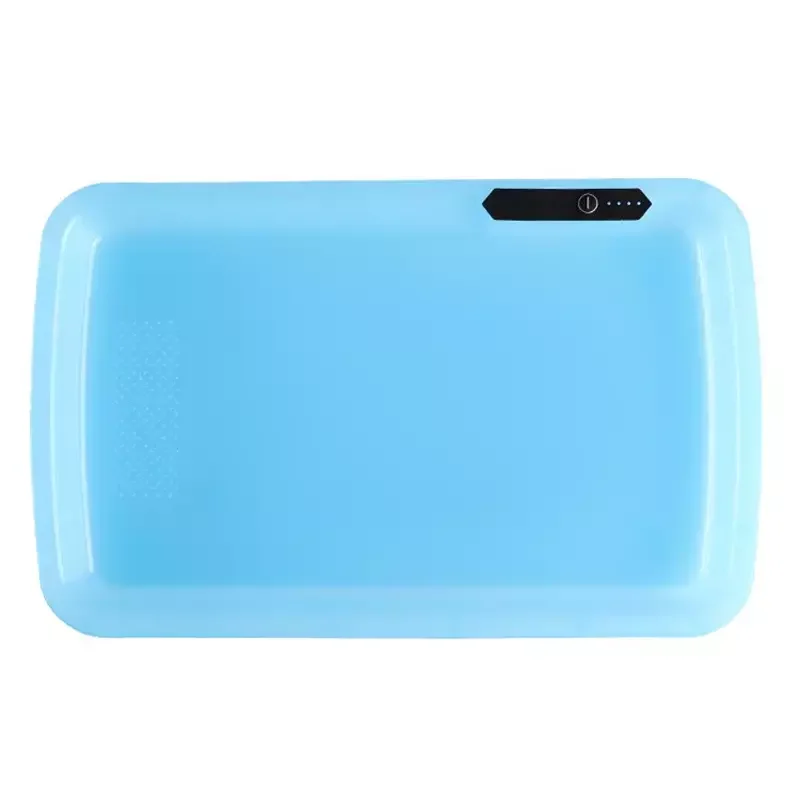 Wholesale Custom Logo Pattern Rechargeable Battery Light Up 3D Speaker Led Music Tray With Scales