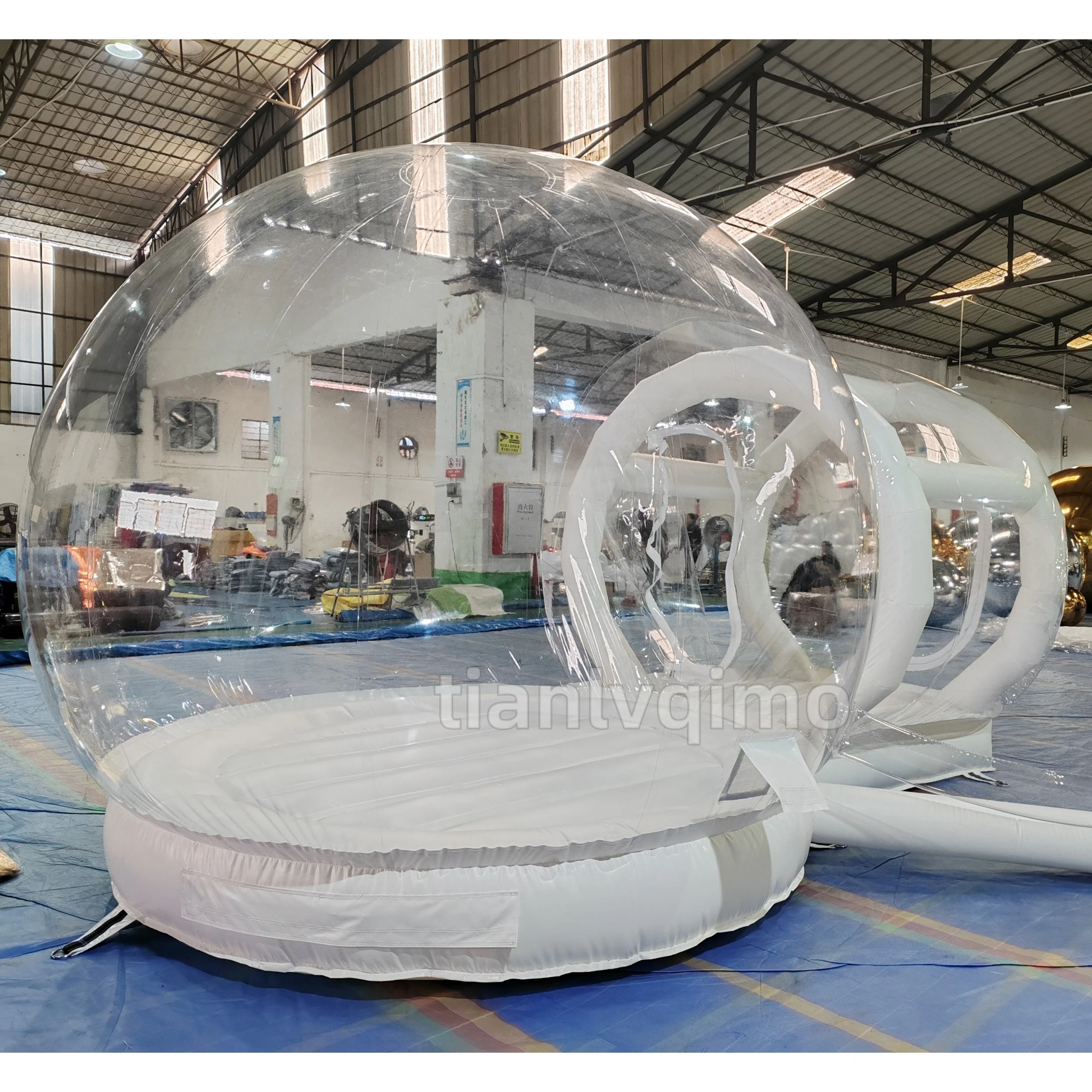 Custom Dome Transparent Bubble House PVC Inflatable Pipe Bubble House Bounce Tent