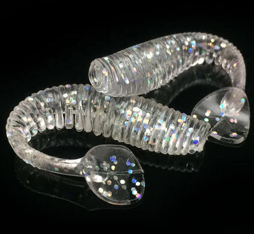 Paddle Curved Tail Soft Jerk Baits