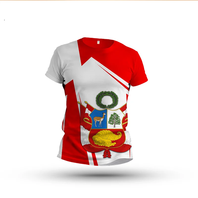 3D digital printed customized Russian flag Fitness T-shirt for men