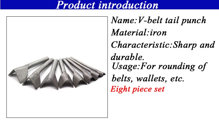 DIY V-Shaped Leather Cutting Craftstool Punch Cutter Tools for Belt Wallet 9 Sizes V Shape Cutter 10-15-20-25-30-35mm