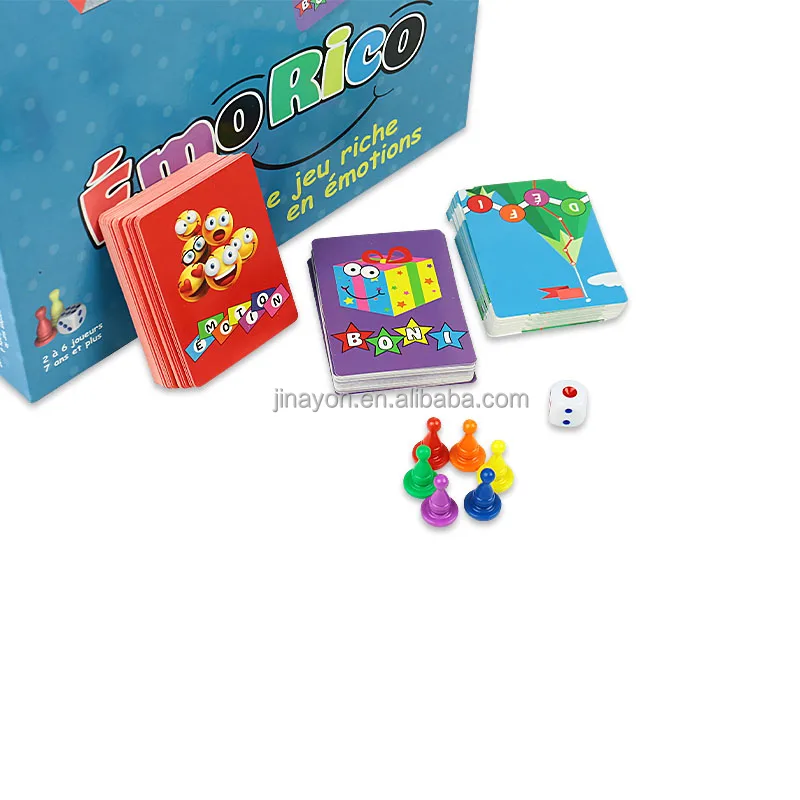 Custom Board Game Learning Cards For Kids Flashcard Game Card Printing Eco-friendly Educational Toys for Children