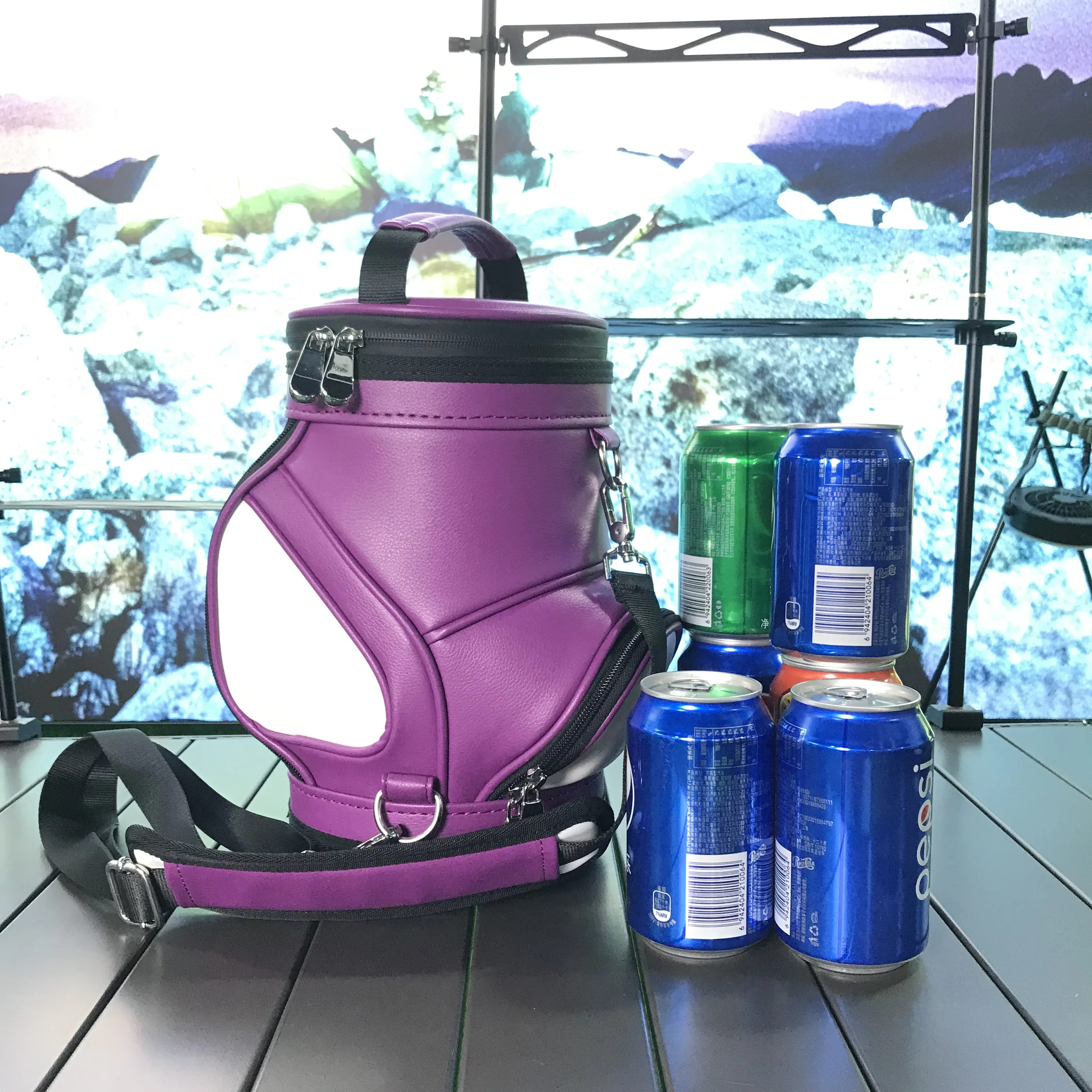 Insulated Golf Cooler Bag Sleeve, Golf Hold Beer Cans, Insulated Golf Bag Beer Cooler Sleeve for Camping