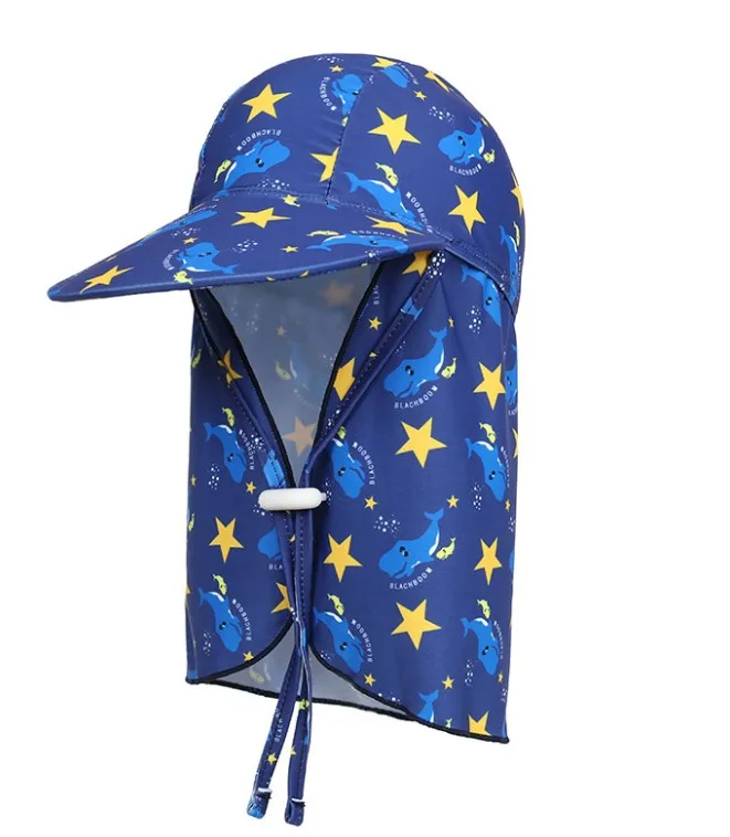 Уличная детская шапка с защитой от УФ-лучей