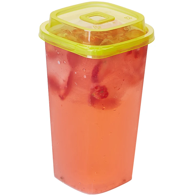 Многоразовая полипропиленовая чашка boba для сока/чайные чашки в матовой или прозрачной чашке с принтом логотипа на заказ