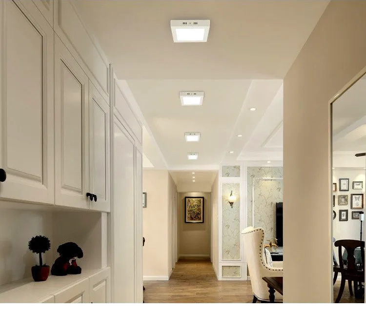 Dimmable 6W 12W 18W 24W Round/ Square Down Light Surface LED Ceiling panel light, led Panel Light