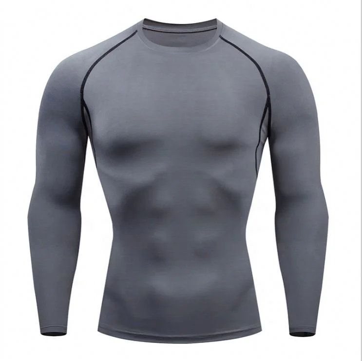 2021 Wholesale Men Sports Gym Fitness Compression Shirt