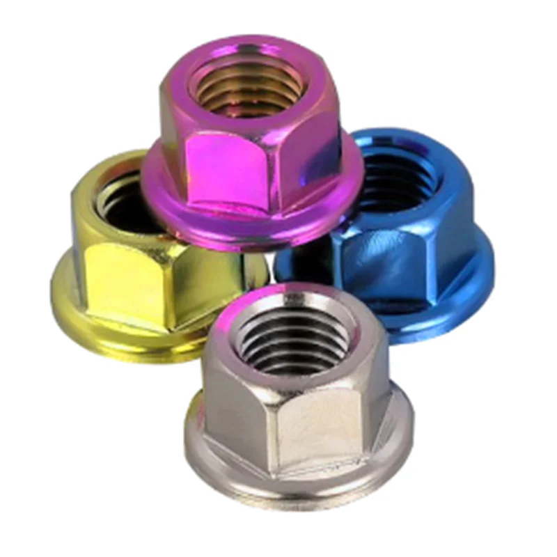 
 Шестигранная титановая гайка для мотоциклетного колеса GR1 GR2 GR5  