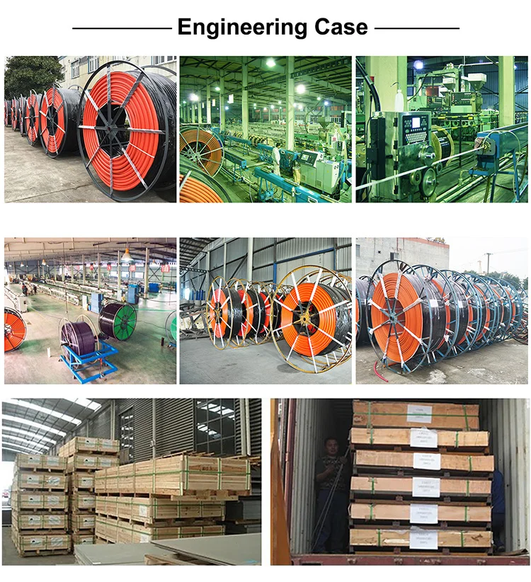 7 Way 14/10 mm With PE 1.2mm DB Direct Bury Series HDPE Micro Duct Tube Bundle For Underground Optical Fiber Air Blowing Cable