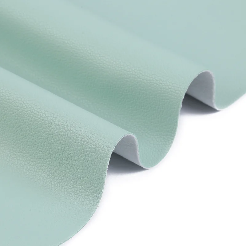 Factory Direct 1.2 mm Semi PU Vegan Texture Artificial Faux Cow Upholstery Sofa Synthetic Leather Fabric Supplies for Sofas