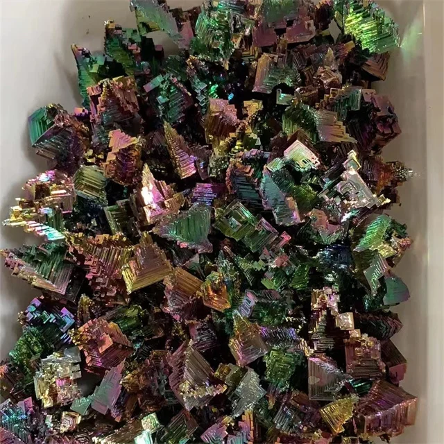 spiritual products crystals crafts raw minerals gemstone gifts natur stone rainbow rough Bismuth ore specimens for Reiki
