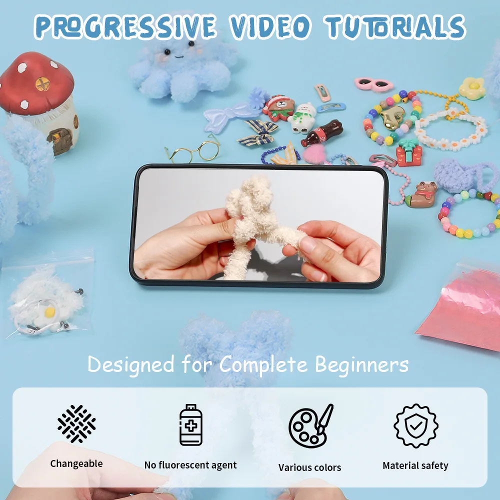 Wholesale Super Colossal Fuzzy Stick DIY Projects and Craft Supplies Long Pipe Cleaners Chenille Stems Craft Octopus Twister Kit