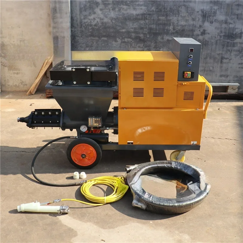 High Efficiency Mortar Plastering Spraying Spray Machine Paint Spray Concrete Plaster Machine Cement Sprayer Machine