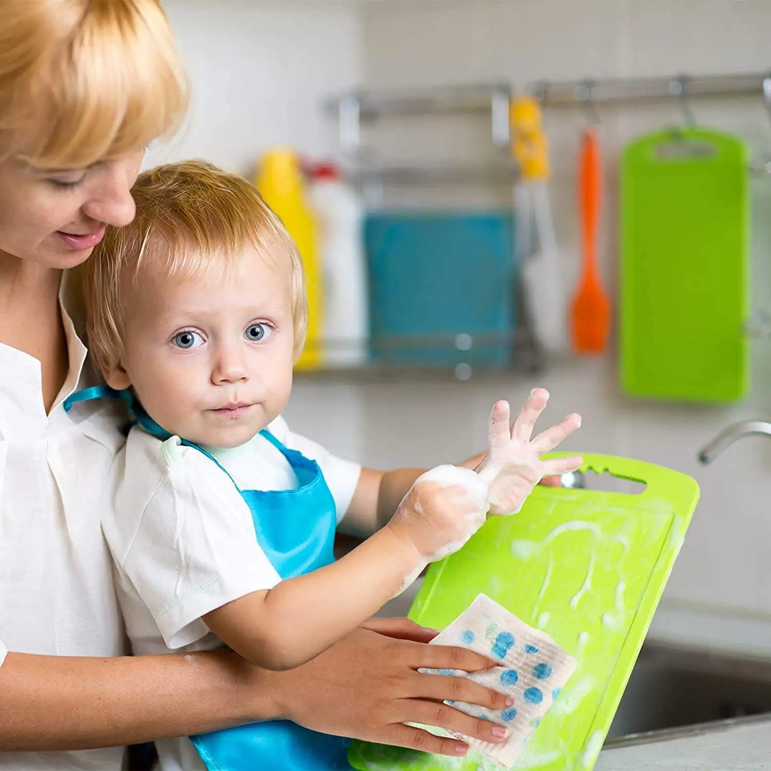 Hot Selling Custom Design Eco-Friendly Lemon Reusable Cellulose Cotton Cleaning Cloth Swedish Dishcloth For Kitchen