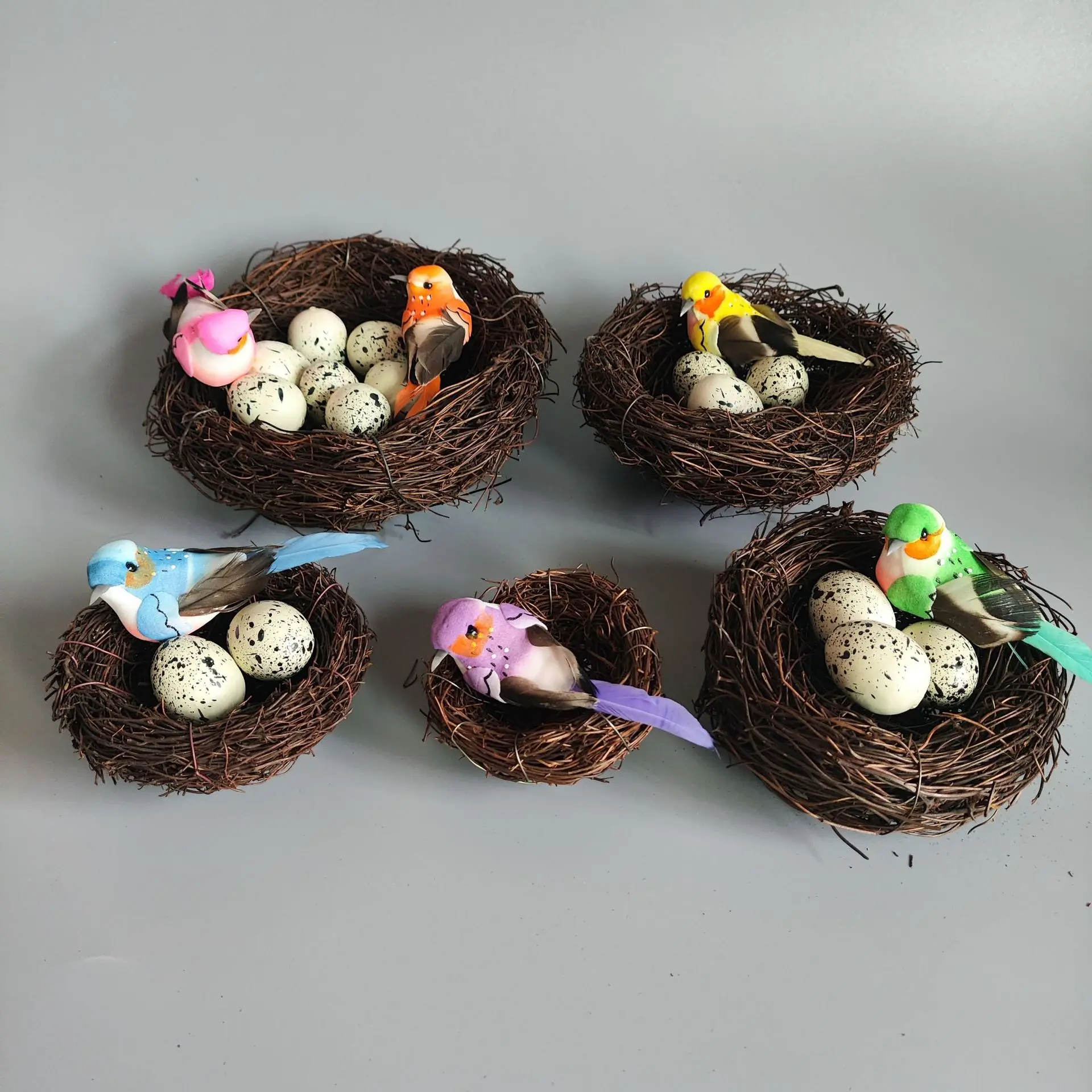 Woven bird cage, handmade bird nest, bird nest decoration crafts