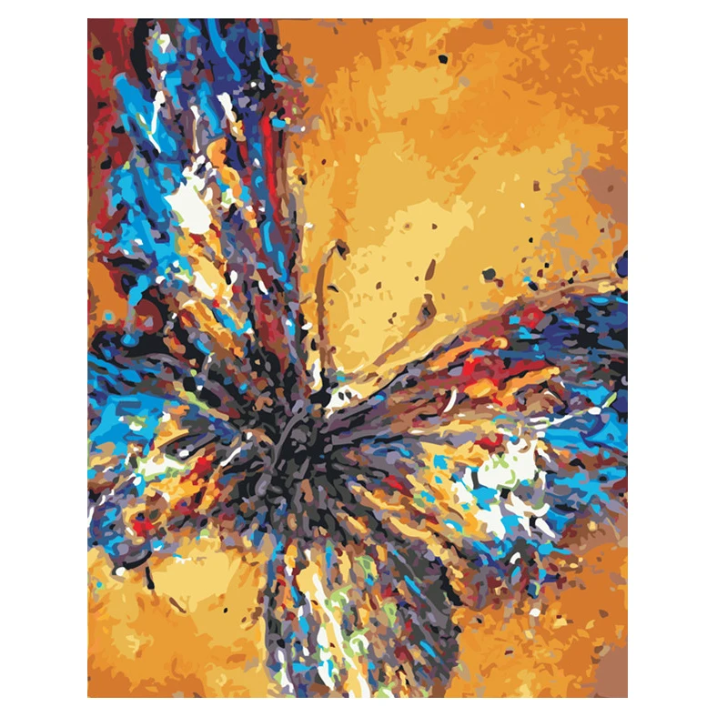 Animals Paint by Numbers DIY Paint by Numbers Tiger Horse Wolf Butterfly Animal Oil Painting Sets Home Decor Artwork Wall Decor