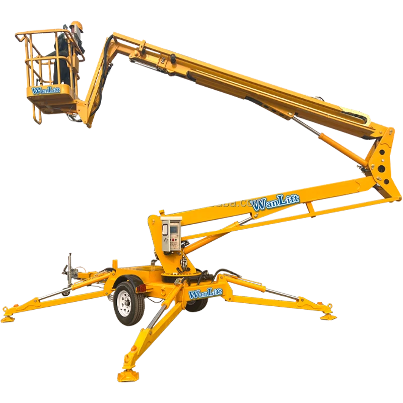 CE TUV certificated 16m Truck Mounted Cherry Picker Boom Lift Articulating Mobile Aerial Man Bucket Basket Platform