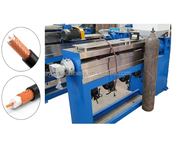 Export-quality PVC Coaxial cable extruder making machine/Plastic foamed cable extruder machine