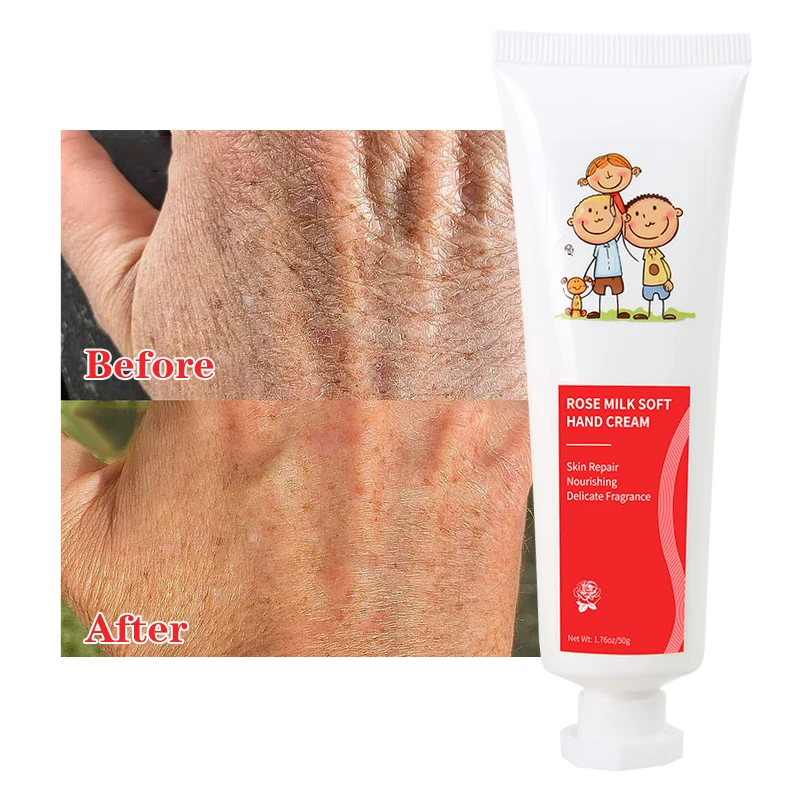 FATAZEN Natural Organic Rose Fragrance Hand Cream Skin Care Moisturizer Anti Aging Moisturizing Repairing Body Cream for Hand