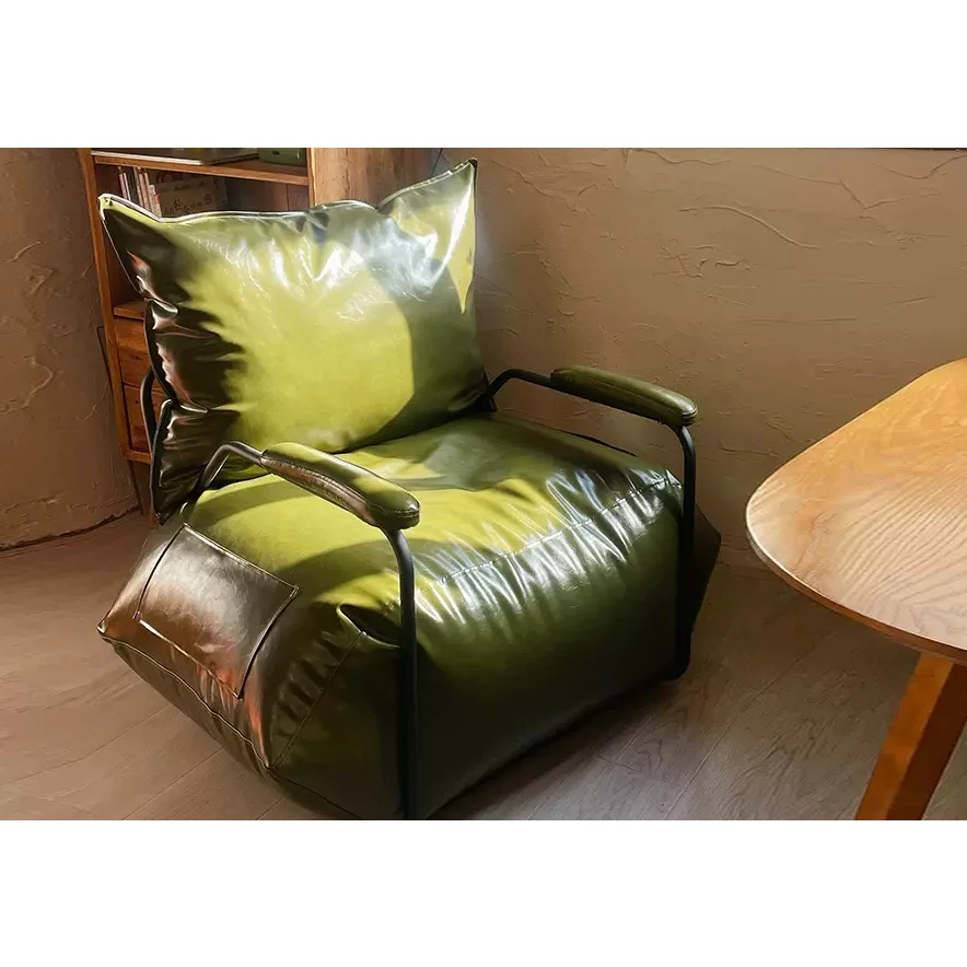 Nordic living room leisure chair lazy sofa single person leisure tatami industrial style retro coffee shop iron sofa