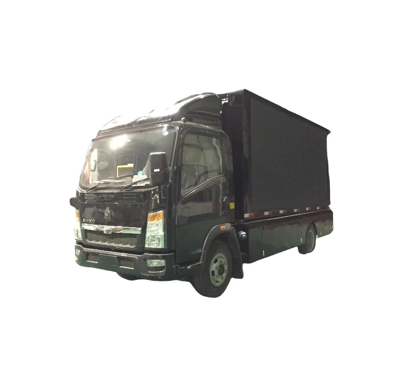 Sinotruk HOWO 4*2 116HP P6 СВЕТОДИОДНЫЙ легкий грузовик, светодиодный рекламный грузовик, светодиодные Мобильные Рекламные грузовики для продажи
