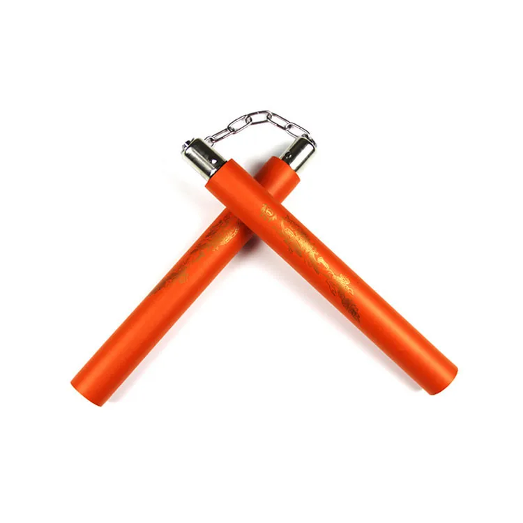 Chinese kung fu portable martial arts foam metal custom logo pattern nunchucks