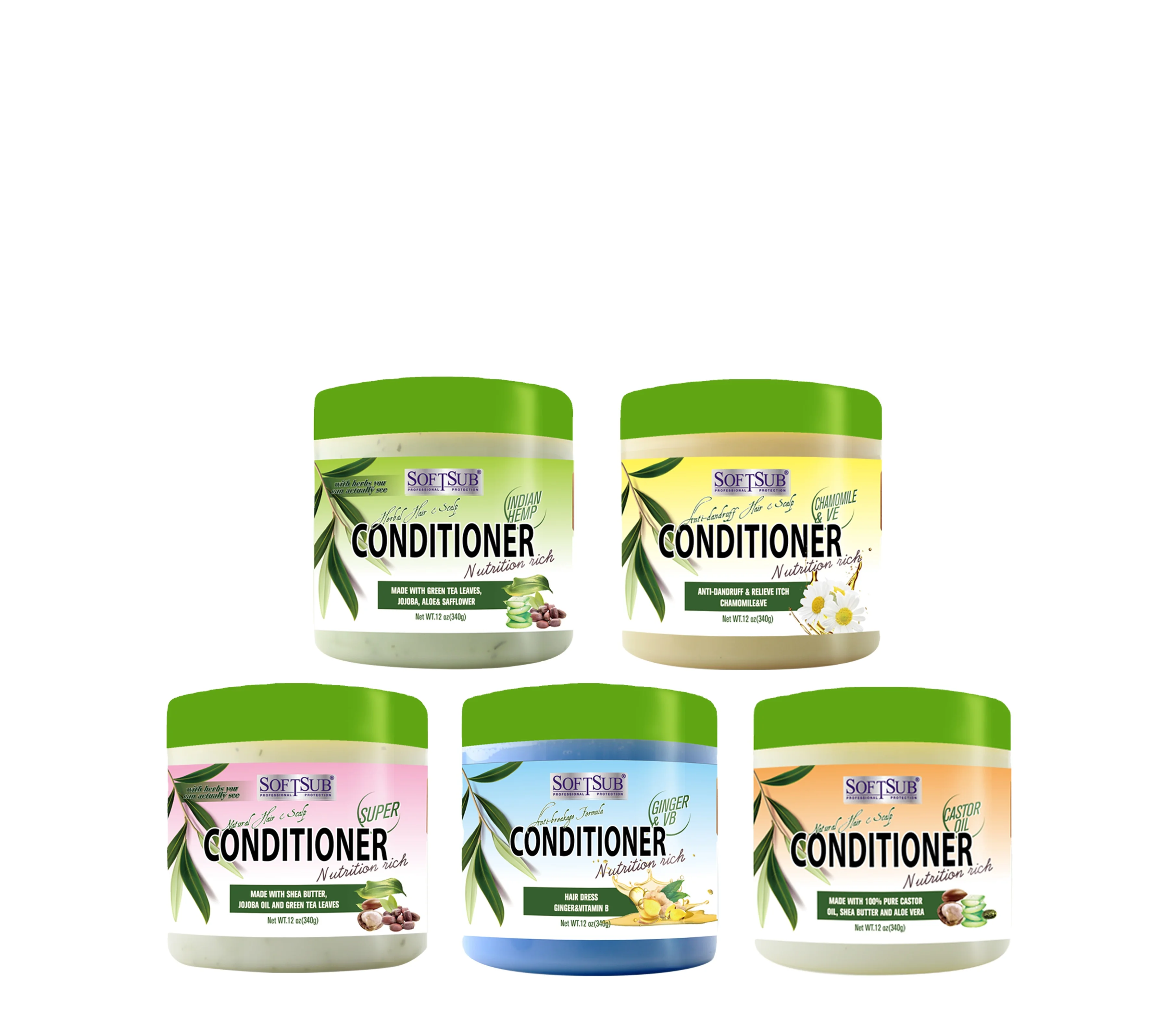 Wholesale SOFTSUB Keratin Protein-enriched Hair Conditioner Hair Treatment for Soft Healthy Hair Care