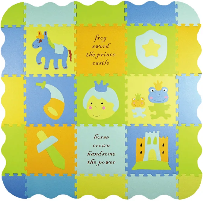 Wholesale Premium Quality Safe Assorted Pattern Children Educational EVA Puzzle Mat For Export