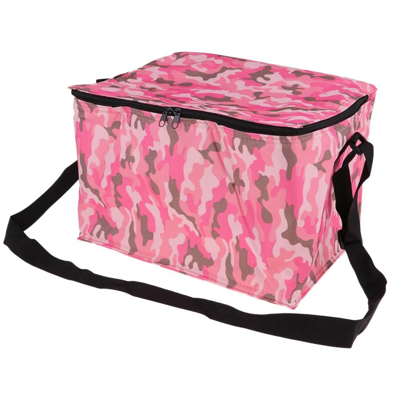 Factory Directory Insulated Lunch Box Camping Food Cooler Tote Freezer Storage Bag Blue