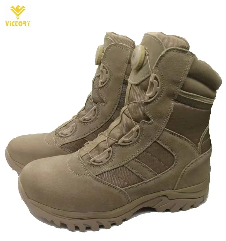 Fashion hiking shoes men combat boots walking style shoes with shoe lacing