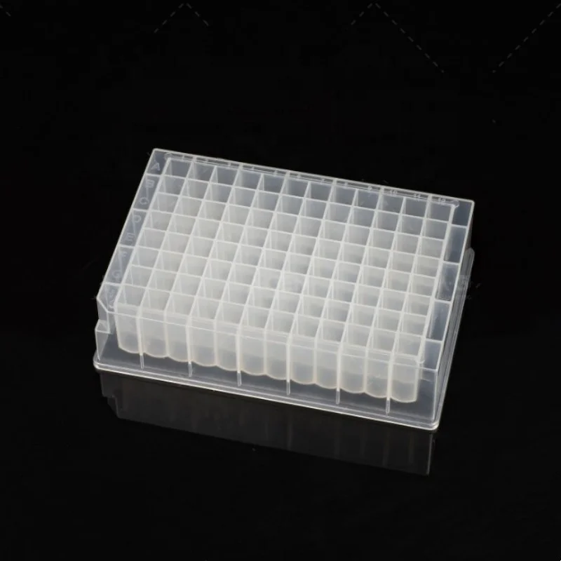 1.6ml Low absorption and low residue 96 square deep well plate with U/V shape bottom